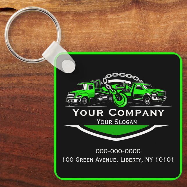 Professional Towing Company, Hauling Service Keychain (Front)