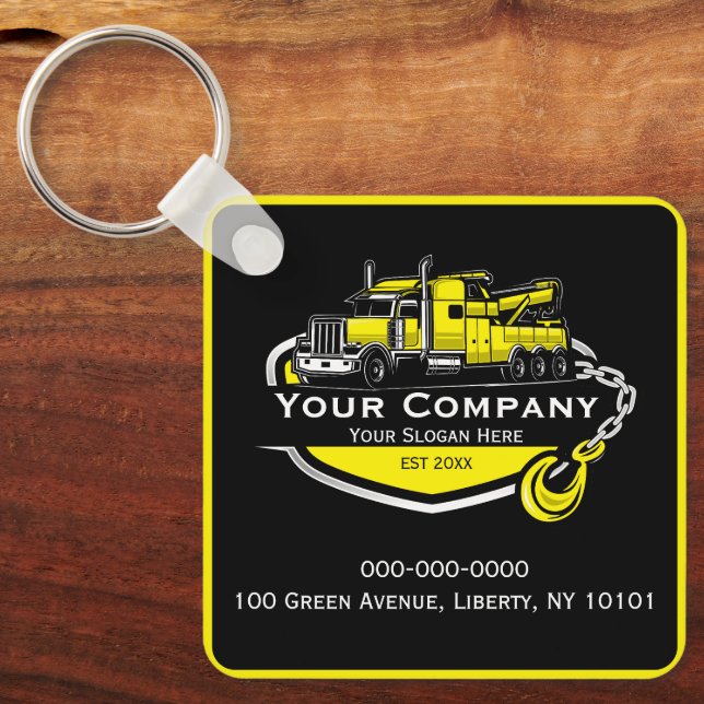 Professional Towing Company, Hauling Service Keychain (Front)
