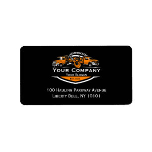 Professional Towing Company, Hauling Service Label