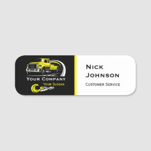Professional Towing Company, Hauling Service Name Tag