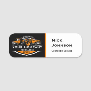 Professional Towing Company, Hauling Service Name Tag