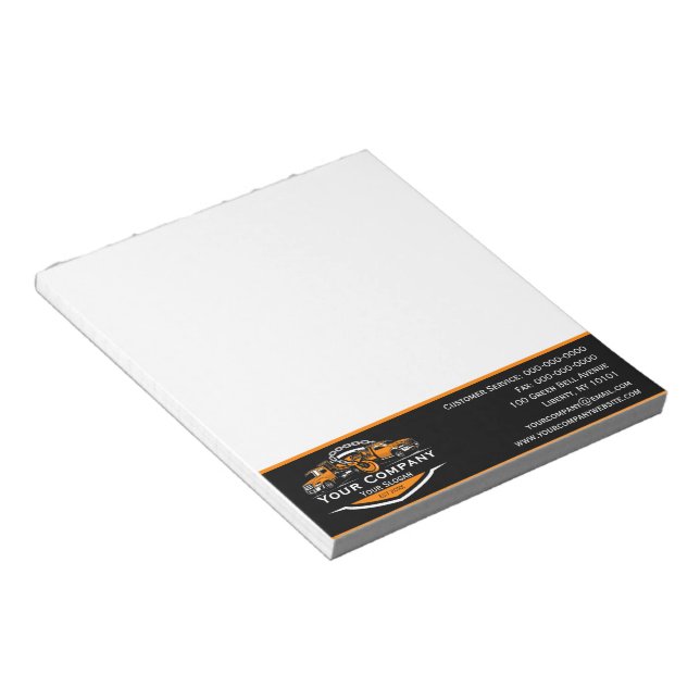 Professional Towing Company, Hauling Service Notepad (Angled)