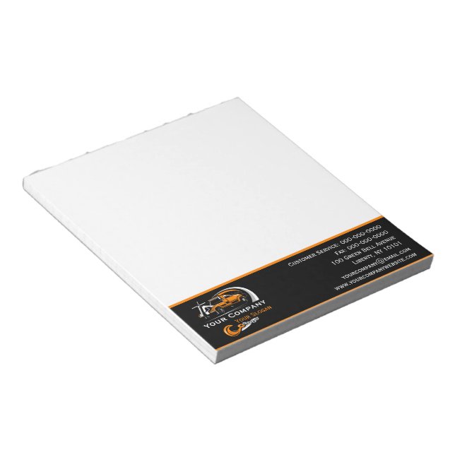 Professional Towing Company, Hauling Service Notepad (Angled)