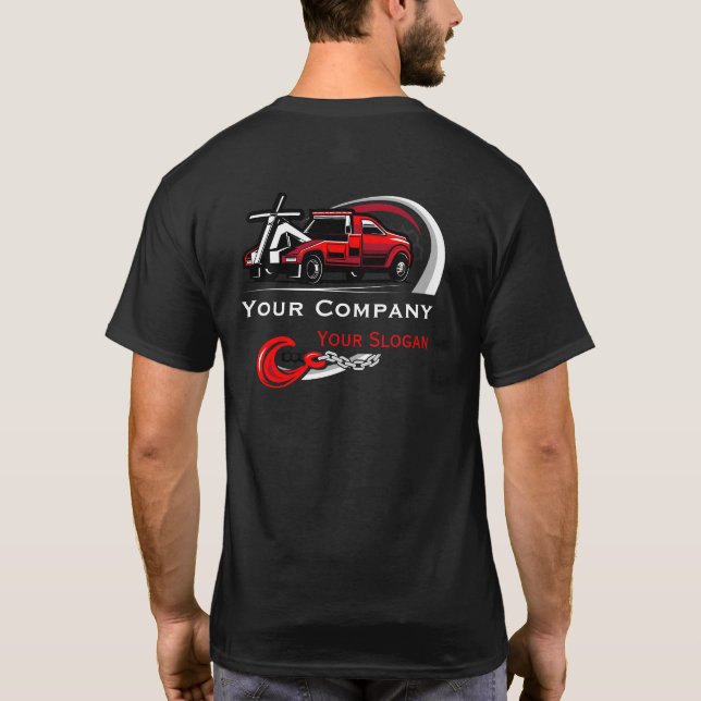 Professional Towing Company, Hauling Service T-Shirt (Back)