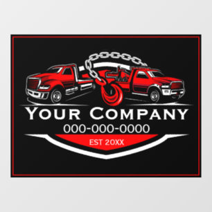 Professional Towing Company, Hauling Service  Window Cling