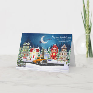 Professional Towing Hauling Company Holiday Card