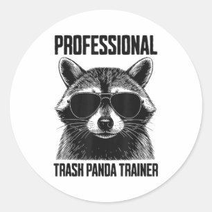 Professional Trash Panda Trainer Classic Round Sticker