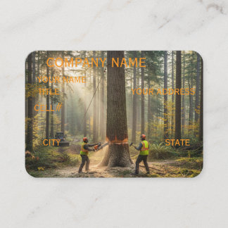Professional Tree felling Business Card