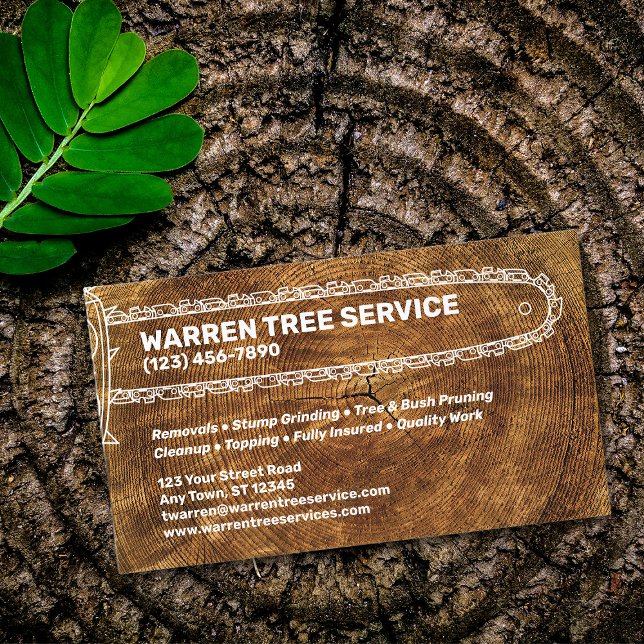 Professional Tree Service / Removal Company Business Card (Creator Uploaded)