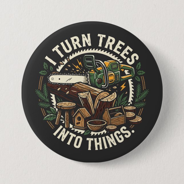 Professional Tree To Thing Converter 3 Inch Round Button (Front)