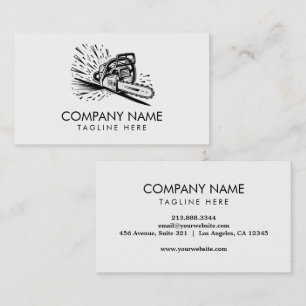 Professional Tree Trimming & Arborist Services Business Card