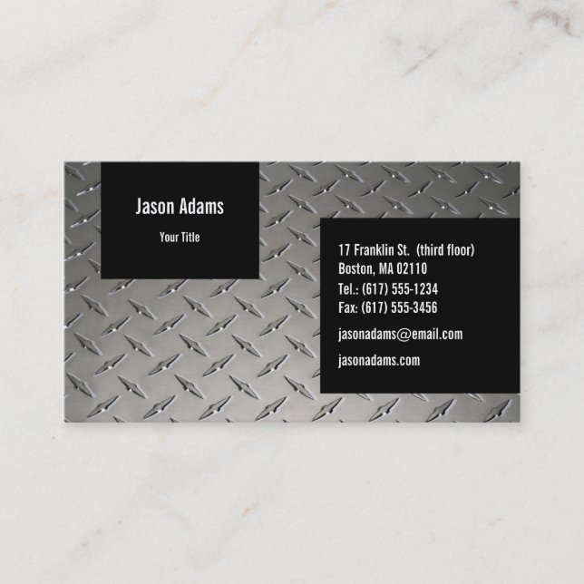 Professional | Trendy Business Card (Front)