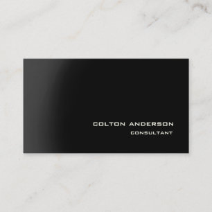 Professional Trendy Style Grey Black Impressive Business Card