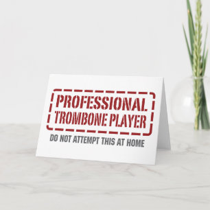 Professional Trombone Player Card