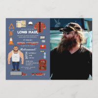 Professional Trucker Photo Invitation