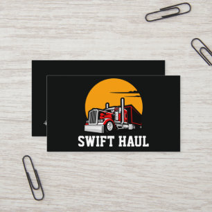 professional trucking business cards
