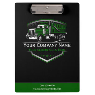 Professional Trucking Hauling Company Clipboard