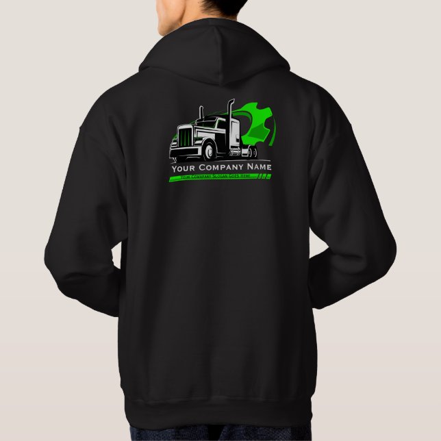 Professional Trucking Hauling Company Repair Hoodie (Back)