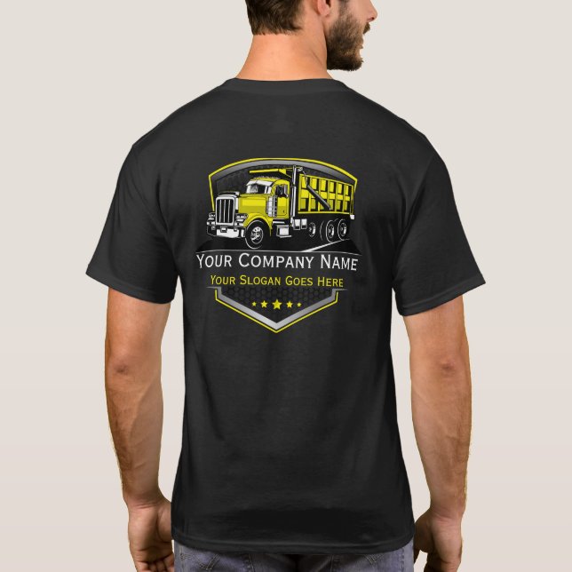 Professional Trucking Hauling Company  T-Shirt (Back)