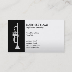 professional trumpet business card