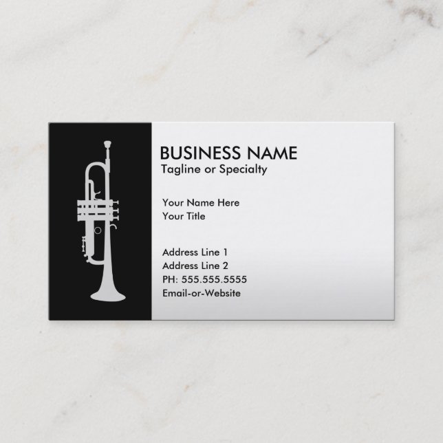 professional trumpet business card (Front)