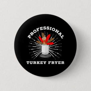 Professional Turkey Fryer Frying Champion 2 Inch Round Button
