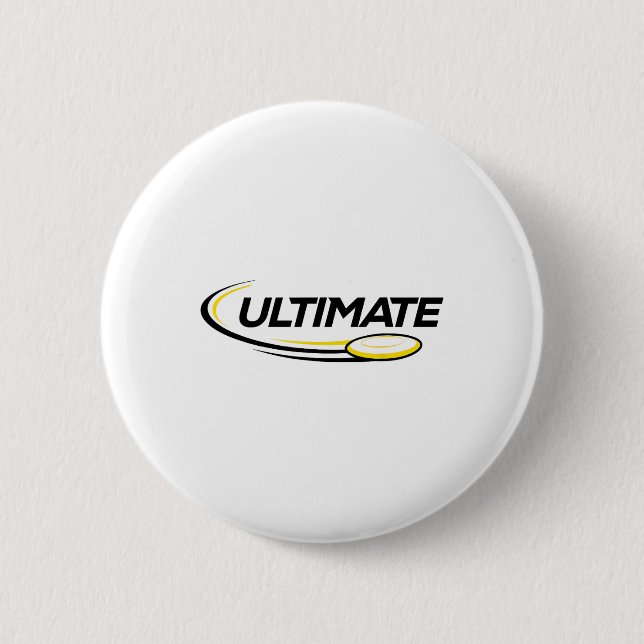 Professional Ultimate Frisbee Disc Golf Player  2 Inch Round Button (Front)