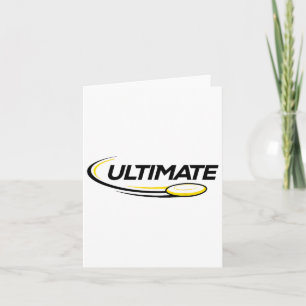 Professional Ultimate Frisbee Disc Golf Player  Card