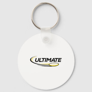 Professional Ultimate Frisbee Disc Golf Player  Keychain