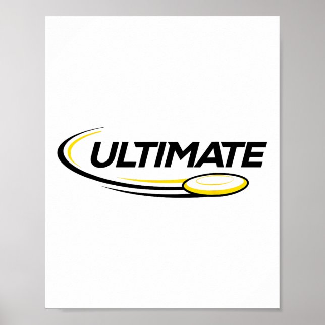 Professional Ultimate Frisbee Disc Golf Player  Poster (Front)