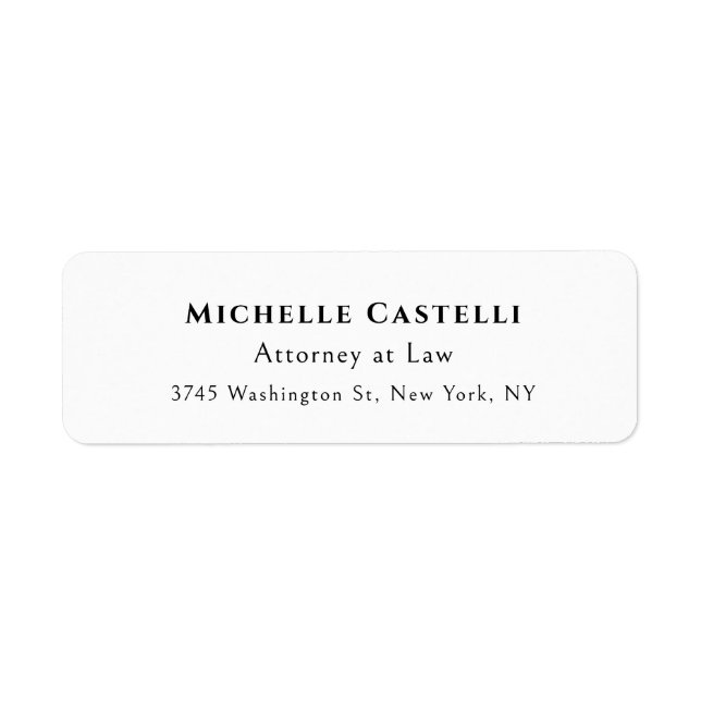 Professional Unique Classical Simple Black & White (Front)