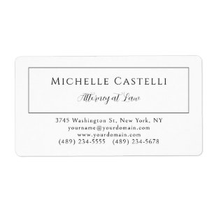 Professional Unique Classical Simple Black & White