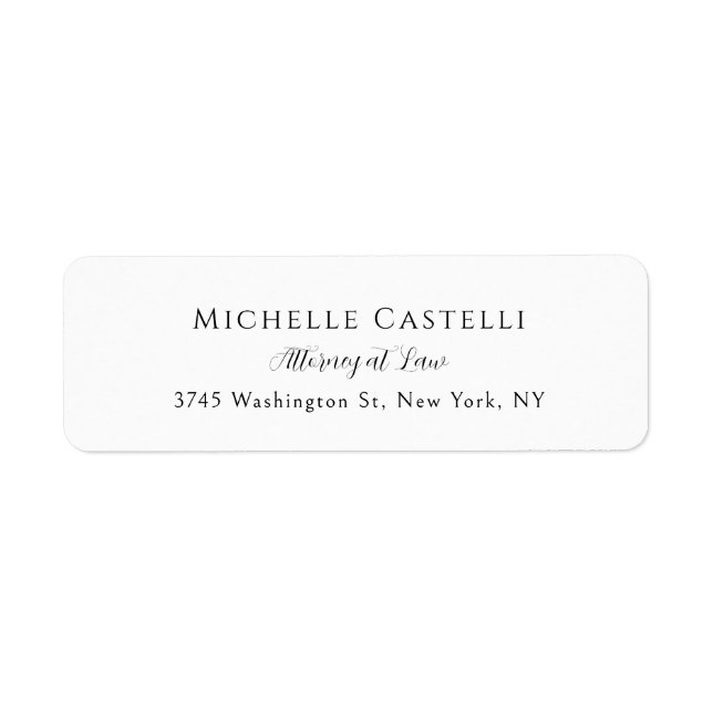 Professional Unique Classical Simple Black & White (Front)