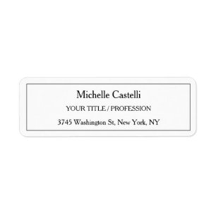 Professional Unique Classical Simple Black & White