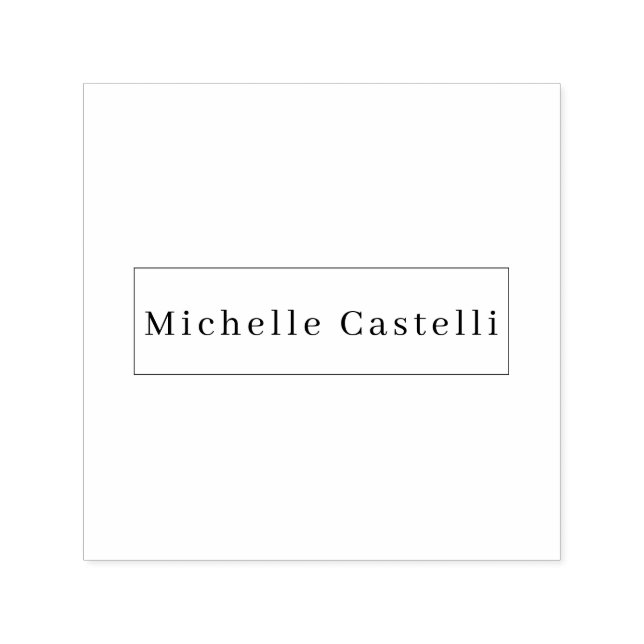 Professional Unique Classical Simple Black & White Self-inking Stamp (Design)