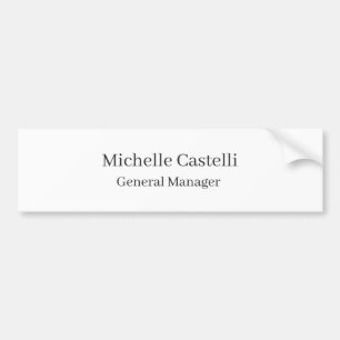 Professional Unique Classical Simple Bumper Sticker