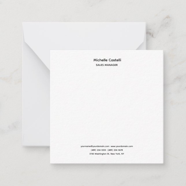 Professional Unique Classical Simple Card (Front)