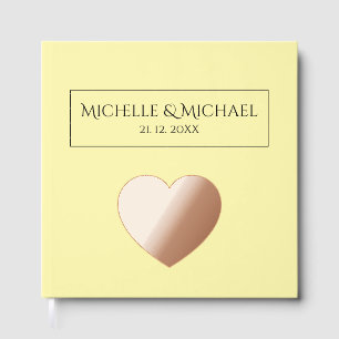 Professional Unique Classical Simple Cream Color Guest Book
