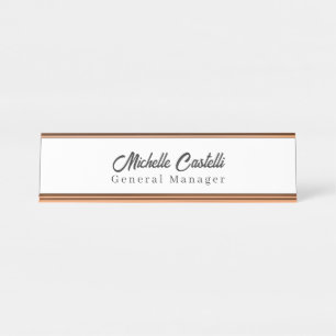 Professional Unique Classical Simple Desk Name Plate