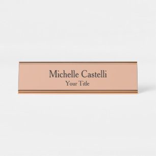 Professional Unique Classical Simple Desk Name Plate