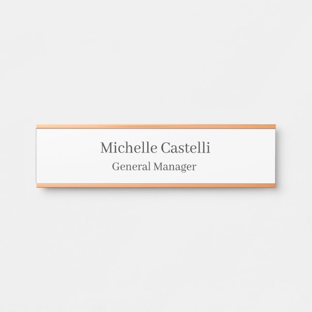 Professional Unique Classical Simple Door Sign (Front)