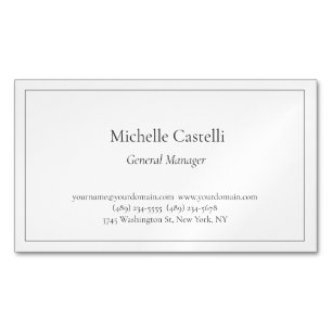 Professional Unique Classical Simple Magnetic Business Card