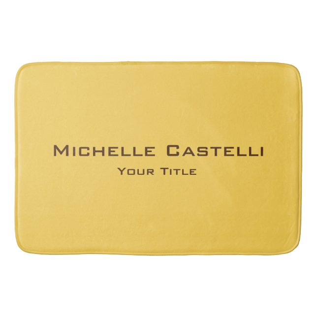 Professional Unique Classical Simple Plain Bath Mat (Front)