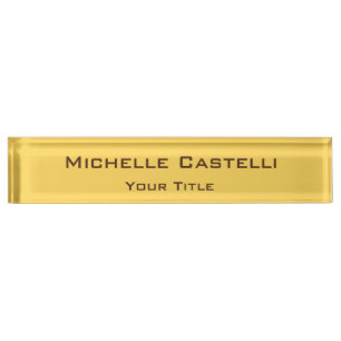 Professional Unique Classical Simple Plain Nameplate