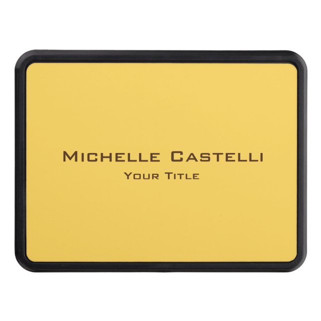 Professional Unique Classical Simple Plain Trailer Hitch Cover (Front)