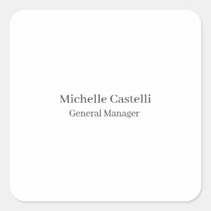 Professional Unique Classical Simple Square Sticker