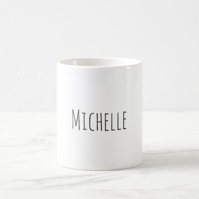 Professional Unique Classical Simple Your Name Coffee Mug (Center)
