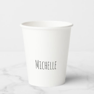 Professional Unique Classical Simple Your Name Paper Cups