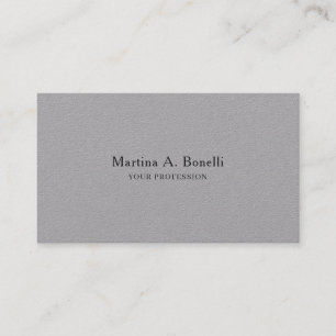 Professional Unique Elegant Plain Simple Special Business Card