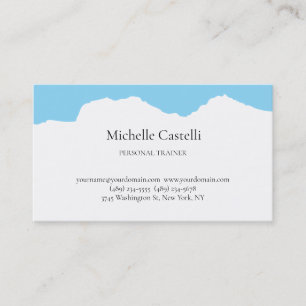 Professional Unique Minimalist Plain Business Card